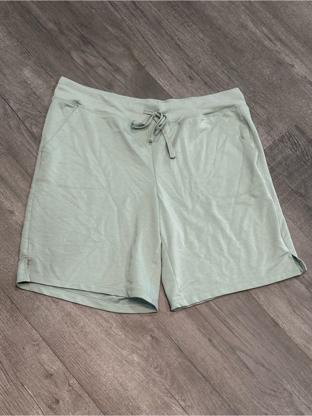 Athletic Works Sage Green Athletic Drawstring Shorts